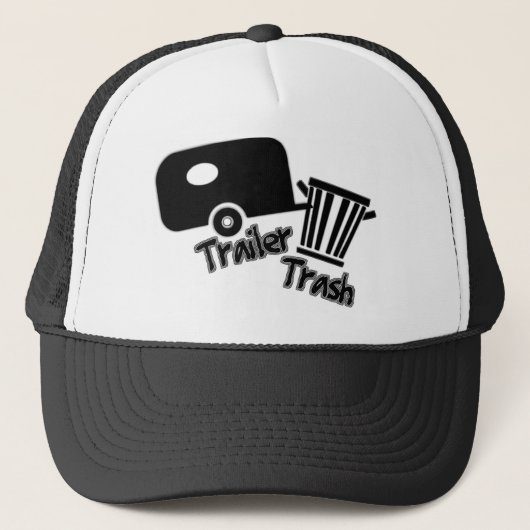 Casquette Vie de Trailerpark !  Icônes drôles de déchets de (Devant)