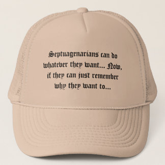 Casquette Vieillards - les septuagénaires peuvent faire