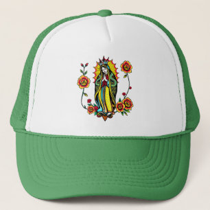 Casquette Vierge Marie avec chapeau de camion Rose