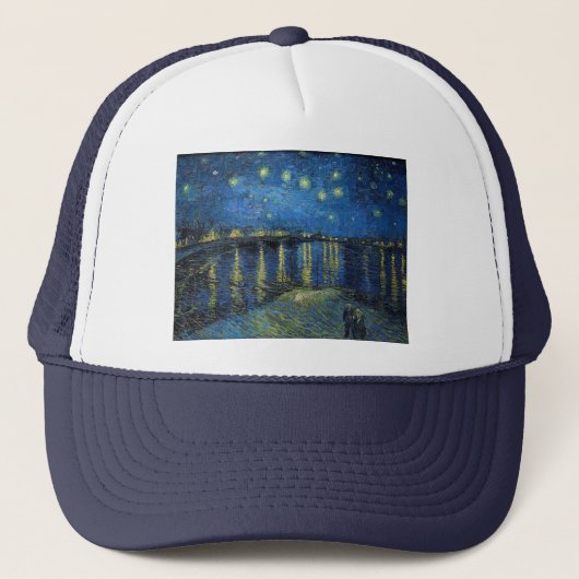 Casquette Vincent Van Gogh - Nuit étoilée sur le Rhône (Devant)