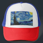 Casquette Vincent Van Gogh Starry Night Vintage Fine Art<br><div class="desc">Vincent Van Gogh Starry Night Vintage Fine Art Trucker Hat</div>