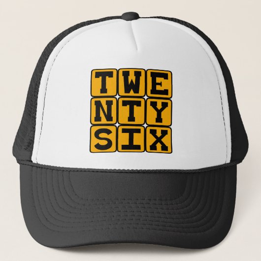 Casquette Vingt Six, Numéro 26 (Devant)