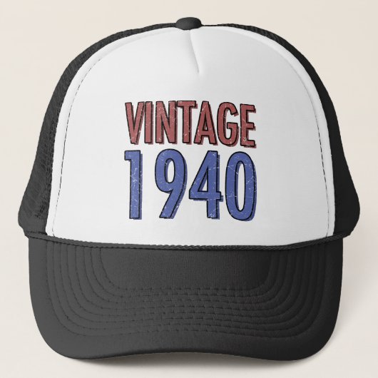 Casquette Vintage 1940 80e anniversaire (Devant)