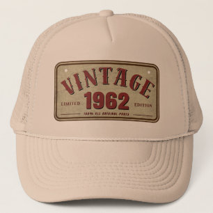 Casquette Vintage 1962 Edition Limitée Toutes les pièces d'o