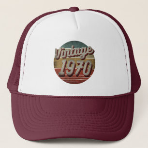 CASQUETTE VINTAGE 1970 MEN WOMEN BIRTHDAY GIFT TRUCKER HAT