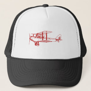Casquette Vintage Biplane - Ruby Red