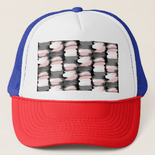 Casquette Vintage brosse, décoration dans les tons gris-rose