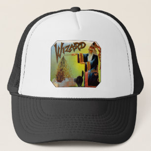 Casquette Vintage Cigar Étiquette Art, Assistant avec chat n