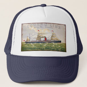 Casquette Vintage Cunard Line Royal Mail Steamers