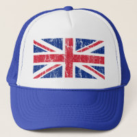 Casquette vintage de camionneur d'Union Jack