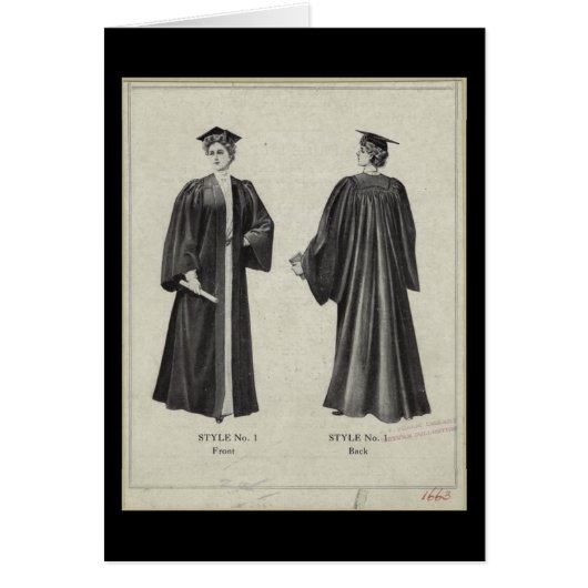 Casquette vintage diplômée + Gown Black Card (Devant)