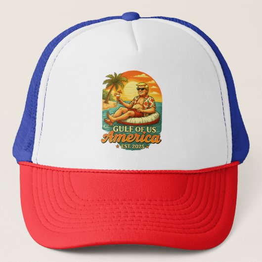 Casquette Vintage drôle Trump Amérique du Golfe 2025 (Devant)
