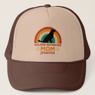 Casquette Vintage Golden Lab Chien Maman Coucher de soleil p