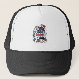Casquette Vintage Joyeux 4 juillet Chapeau Patriote Vector D