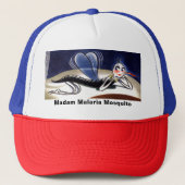 Casquette Vintage Madame Malaria Mosquito (Devant)