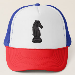 Casquette Vintage morceau d'échecs noir