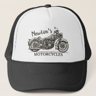 Casquette Vintage Motocyclette NOM PERSONNALISÉ Garage pour