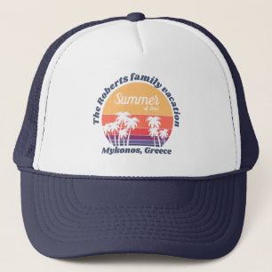 Casquette Vintage Sunset Famille Vacances d'été 20xx
