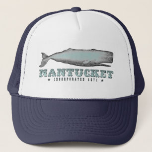 Casquette Vintage Victorian Whale Nantucket MA Inc 1671