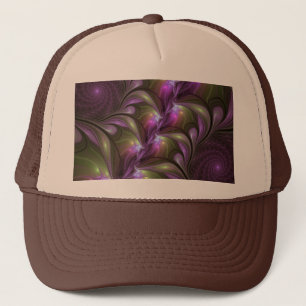 Casquette Violet Abstrait violet violet kaki fractal