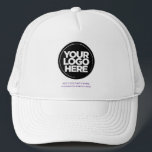 Casquette Violet foncé | Logo personnalisé et baseball de te<br><div class="desc">Créez votre propre entreprise mignon chic foncé pourpre Trucker Chapeau! Notre modèle moderne et élégant est disponible dans une variété de couleurs, offrant des options de personnalisation complètes pour présenter votre logo d'entreprise, photo ou image choisie. Améliorez la personnalisation en ajoutant votre nom, slogan ou nom d'entreprise, poignée Instagram promotionnelle...</div>