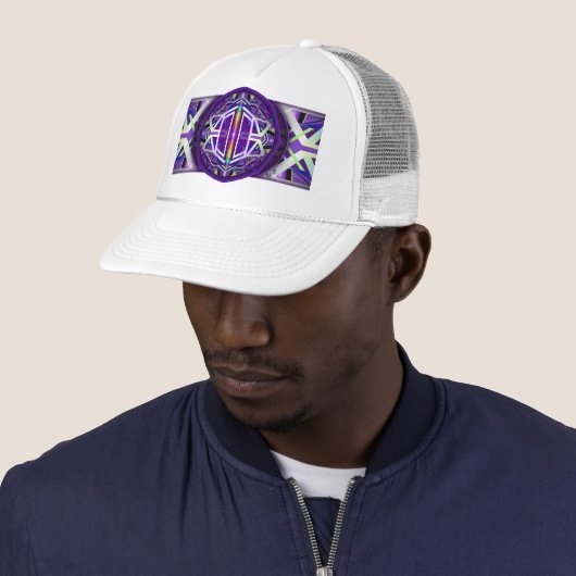 Casquette Violet W3 (En situation)