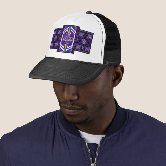 Casquette Violet W3 (En situation)
