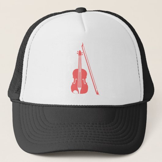Casquette Violon - rose tropicale (Devant)