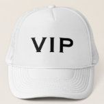 Casquette VIP Very Important Person exclusive trucker hat<br><div class="desc">VIP Very Important Person exclusive trucker hat. Black and white cap with elegant typography. Fun prop for Birthday,  event,  wedding and more.</div>