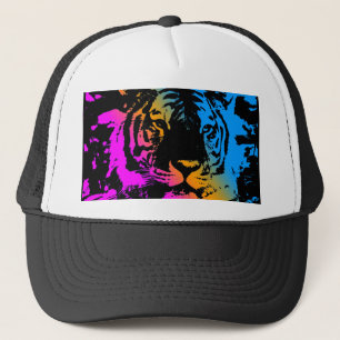 Casquette VISAGE de TIGRE de NOUVELLE VAGUE des années 80 d