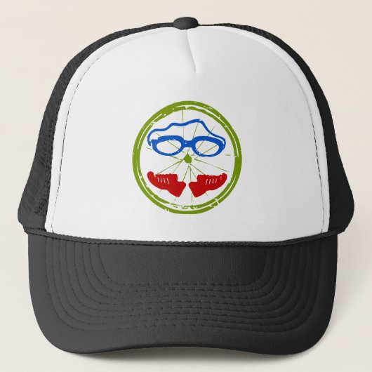 Casquette Visage de triathlon (Devant)