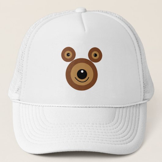 Casquette Visage drôle d'ours (Devant)