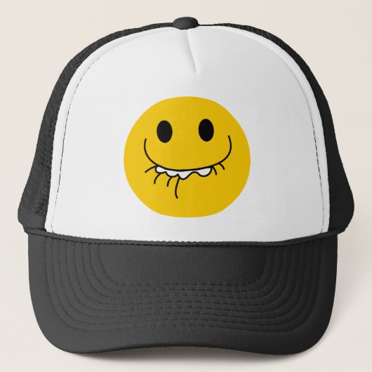 Casquette Visage jaune riant supprimé (Devant)