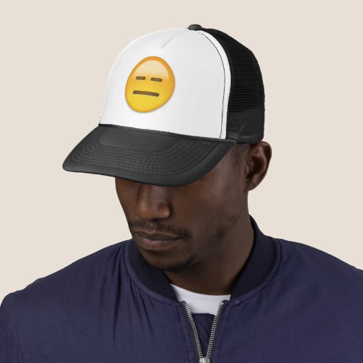 Casquette Visage sans expression Emoji (En situation)