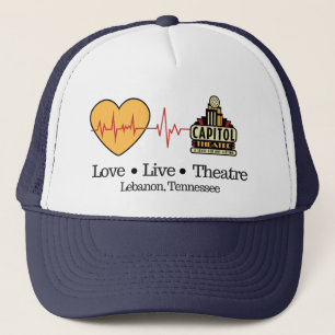Casquette Vivez et respirez le chapeau de boule de théâtre