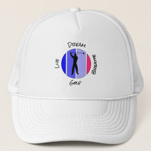 Casquette Vivez, rêvez, respirez golf