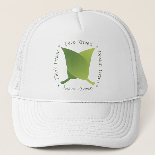 Casquette Vivez vert, vert d'amour, vert de pensée, vert de (Devant)