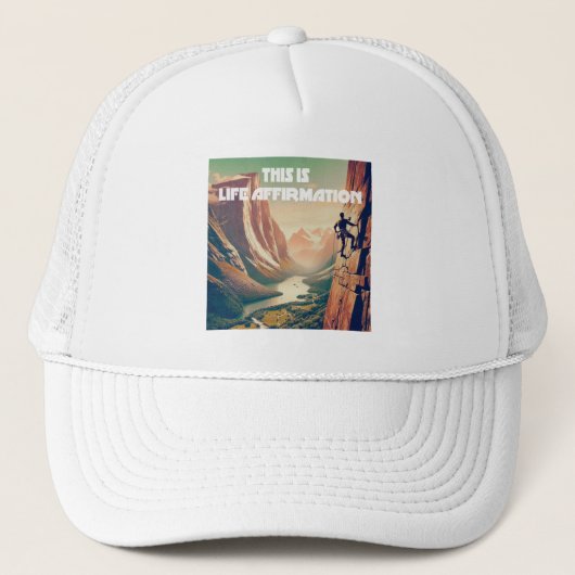 Casquette Voici Life Affirmation Rock Escalade (Devant)
