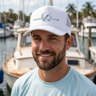 Casquette Voile nautique Marlin bleu | Sur mesure