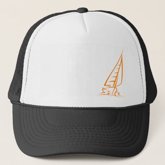 Casquette Voile orange (Devant)