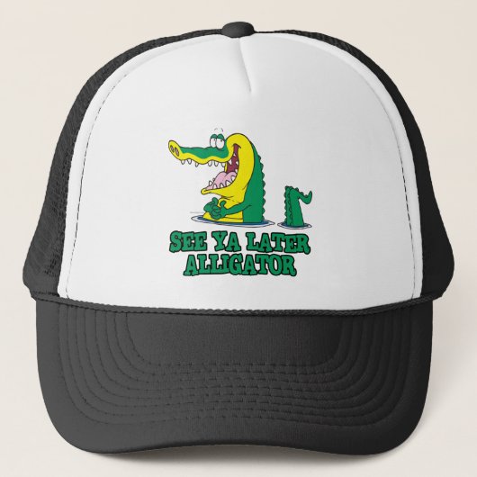 Casquette voir plus tard alligator (Devant)