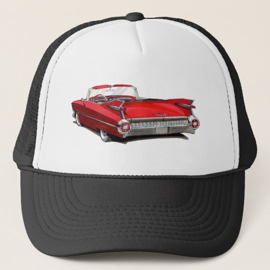 Casquette Voiture 1959 de rouge de Cadillac (Devant)