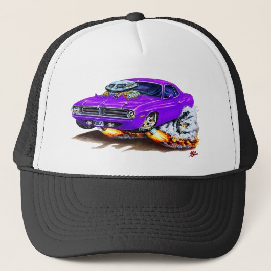 Casquette Voiture 1970 de pourpre de Cuda (Devant)
