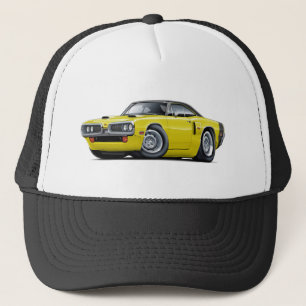 Casquette Voiture 1970 supérieure Jaune-Noire de Coronet