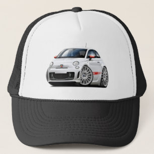 Casquette Voiture de blanc de Fiat 500 Abarth