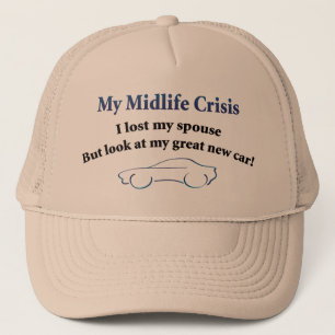 Casquette Voiture de crise de milieu de la vie