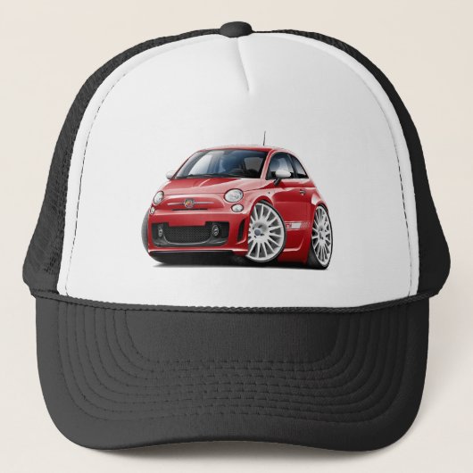 Casquette Voiture de rouge de Fiat 500 Abarth (Devant)