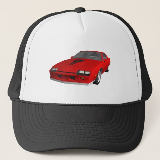 Casquette Voiture de sport classique : modèle 3D : (Devant)