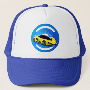 Casquette Voiture de sport dans un style circulaire moderne