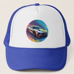 Casquette Voiture de sport vibrante